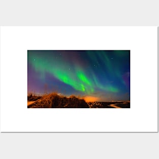 Aurora borealis in Iceland Posters and Art